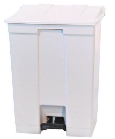 LIXEIRA QUADRADA COM PEDAL  60L TULIP BRANCA