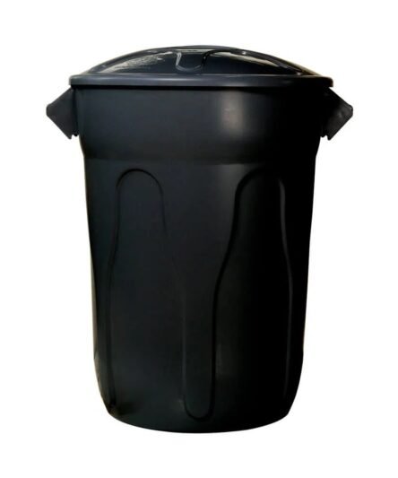 LIXEIRA C/TAMPA 100L PT JSN  PRETO