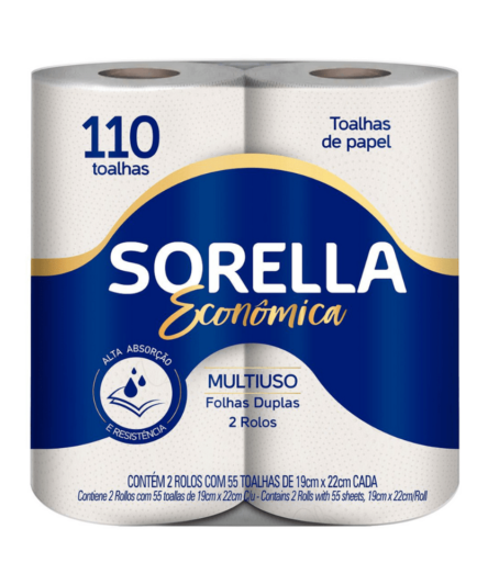 PAPEL TOALHA P/ COZINHA C/2 UN SORELLA