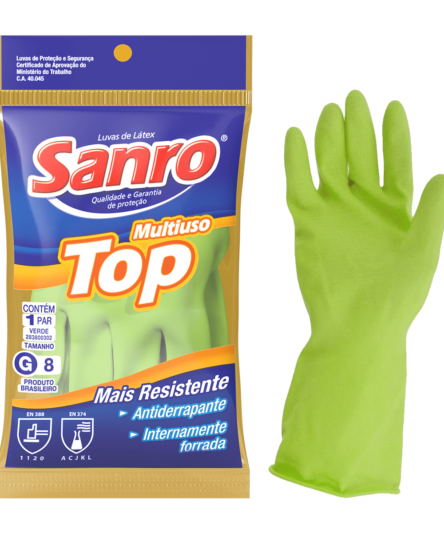 LUVA FORRADA VERDE SANRO TOP G