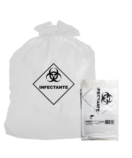 SACO P/LIXO 100L BCO INFECTANTE  C/100
