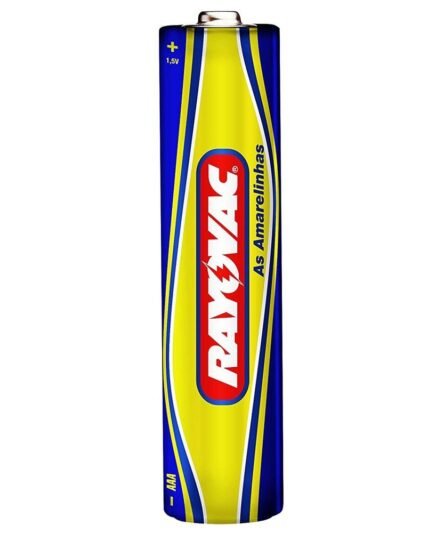 PILHA RAYOVAC AMARELA TUBO AAA PALITO UN