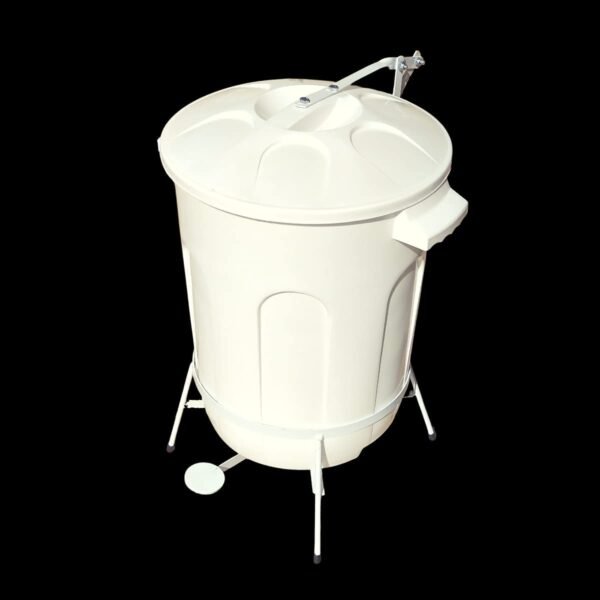 LIXEIRA COM SUPORTE 10 LT BRANCO TULIP