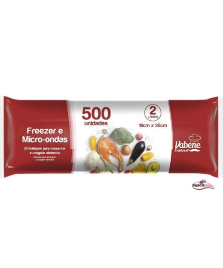 SACOS PLASTICOS FREEZER E MICRO ONDAS 33X40 C/ 500UN