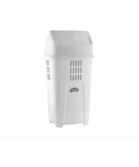 LIXEIRA BASCULANTE 50L BRANCA PLASVALE