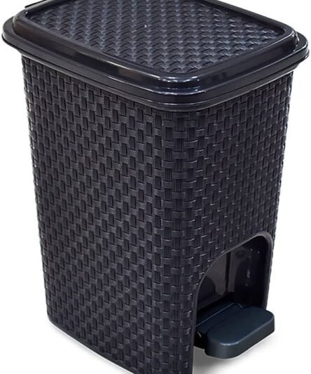 LIXEIRA  7L RETAN PRETA  C/ PEDAL