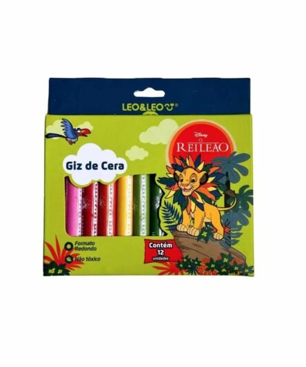 GIZ DE CERA REI LEAO C/12 CORES REF 73163