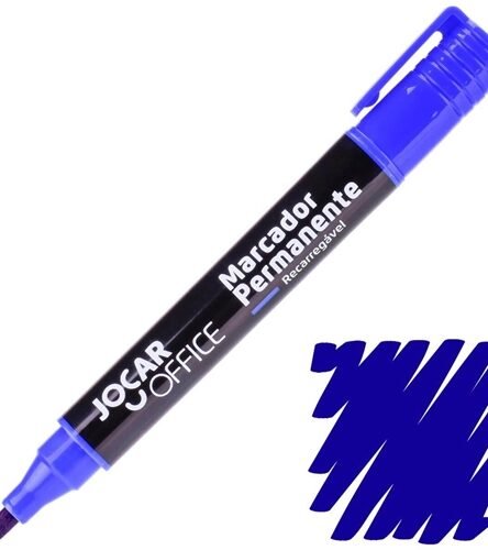 MARCADOR PERMANENTE RECARREGAVEL AZUL
