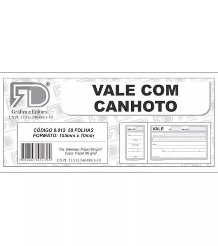 VALE COM CANHOTO  REF 9012