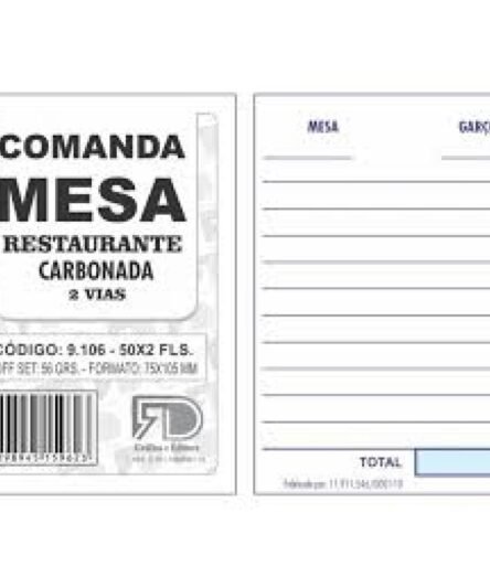 COMANDA DE MESA RESTAURANTE REF 9020