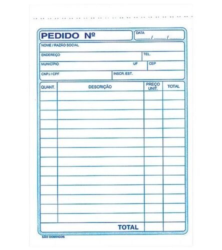 BLOCO PEDIDO REF 9005