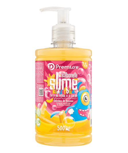 SABONETE LIQ KIDS GELATINA DE BANANA PREMISSE 500ML