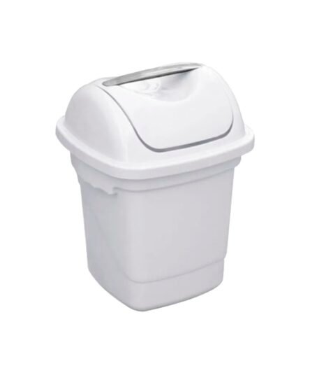 LIXEIRA BASCULANTE 10L  BRANCA  REF 1241 PLASVALE