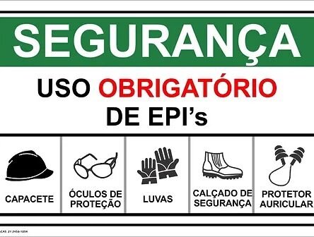 PLACA USO OBRIGATORIO DE EPIS