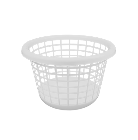 CESTO PARA ROUPAS35L BRANCO REF 167