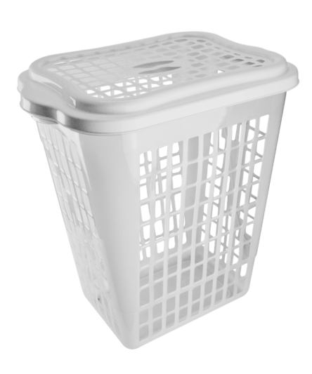 CESTO TELADO RETANGULAR 46L TRANSPARENTE  REF 128