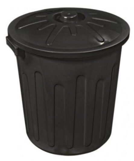 CESTO FECHADO 30L PRETO