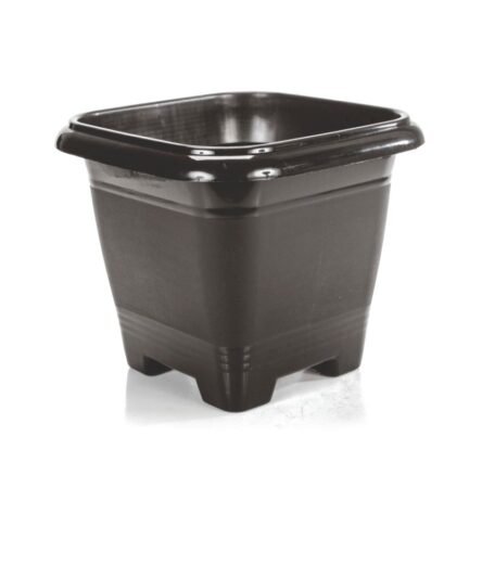 VASO QUADRADO MED PRETO 10L REF 25293