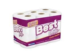 PAPEL HIGIENICO BEST 20MTS FOLHA DUPLA 12 ROLOS