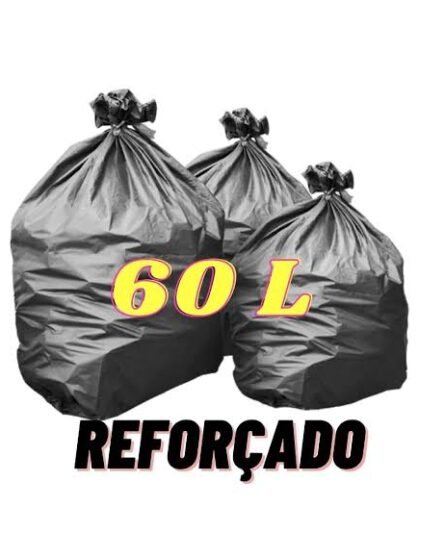 SACO P/ LIX0 60L REFORÇADO POR UNIDADE