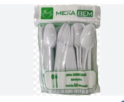 COLHER SOBREMESA BCO C/50