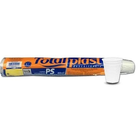 COPO 80ML TOTALPLAST TRL PS CX 25X 100
