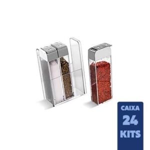 KIT 3 PORTA CONDIMENTOS PLASVALE