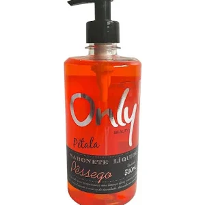 SABONETE LIQUIDO ONLY PESSEGO 500ML