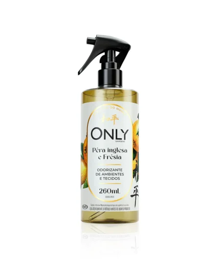 ONLY ODORIZANTE DE AMBIENTE E TECIDOS PERA INGLESA E FRESIA 260ML