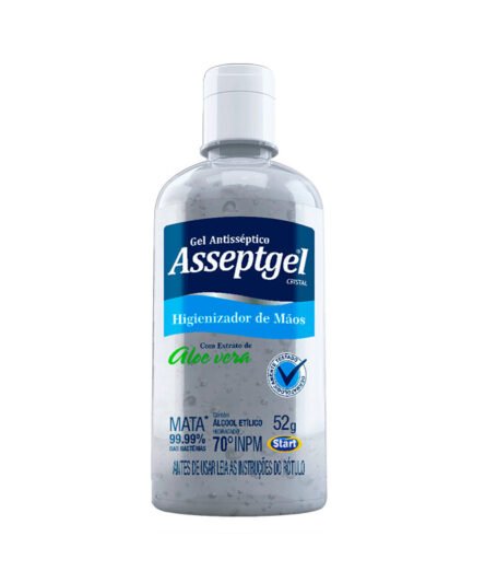 ALCOOL GEL CRISTAL 70º ASSEPTGEL 52G